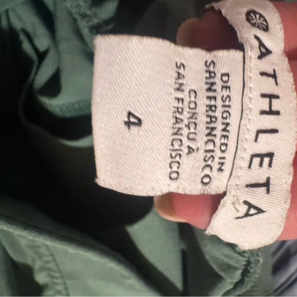 Athleta Brooklyn Ankle Pant in Green, Size 4, like new - Picture 6 of 7